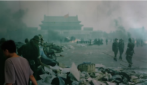 중국 현대사의 기점이 된 1989년 6월 4일의 톈안먼 광장의 모습