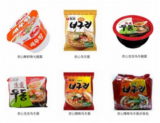 中 품질검사총국, 농심 라면 6개 제품 회수 지시