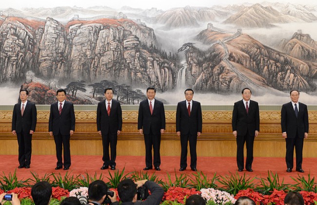中 시진핑시대 상무위원 7人은 누구
