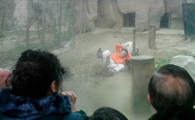 이 남자, 다행히 살긴 살았지만...